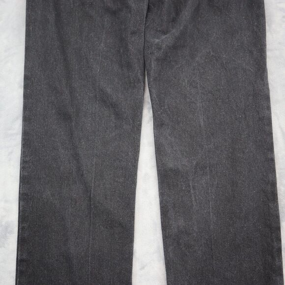 Cottage Street Pants Womens 8P Black Denim Flat Front Straight Leg Jeans - Picture 11 of 13